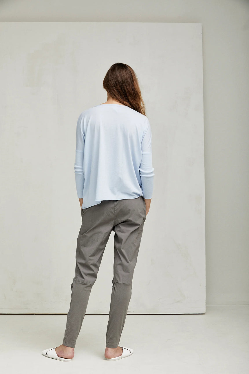 Cotton Tapered Pants in Marble