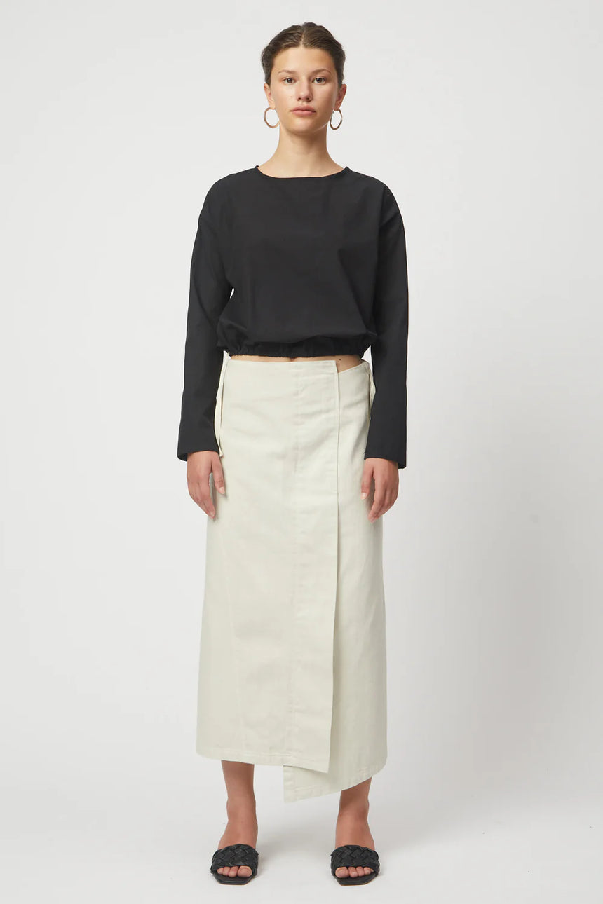Asymmetrical Skirt in Moon