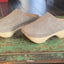 Suede Contor Clogs in Stone