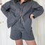 Twill Short in Charcoal