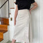 Asymmetrical Skirt in Moon