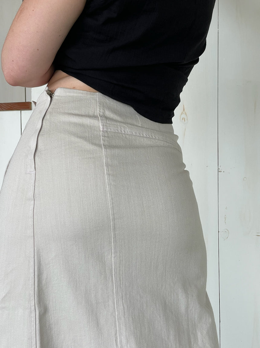 Asymmetrical Skirt in Moon