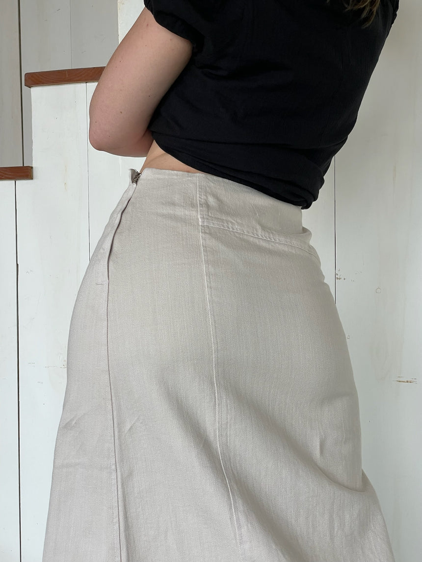 Asymmetrical Skirt in Moon