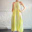 Balloon Dress in Lime Yellow