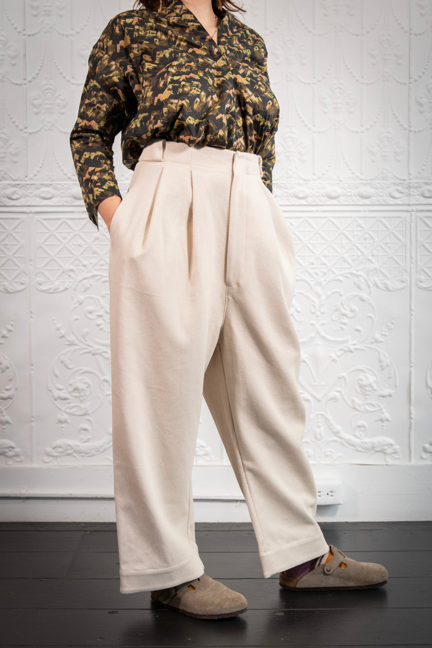 Twill Trousers in Natural