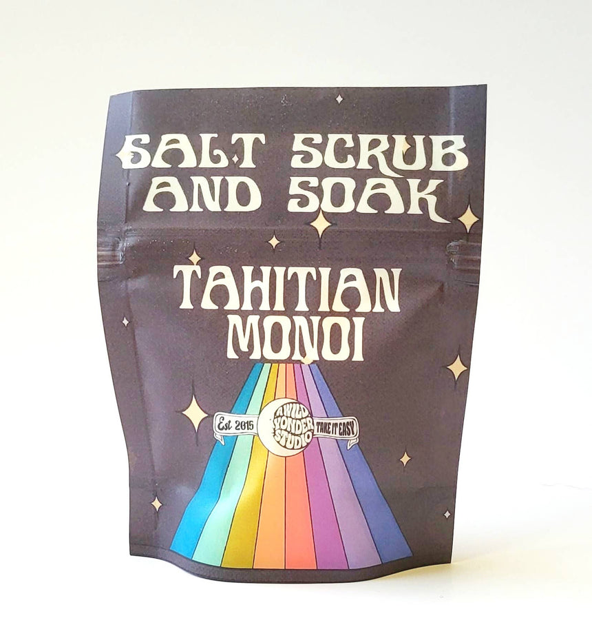 Tahitian Monoi Bath Soak Scrub  Pouch