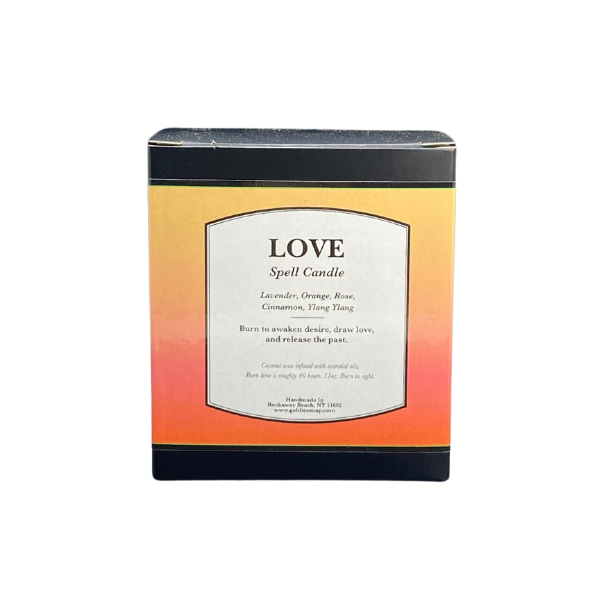 Love Spell | Orange | Lavender | Rose | Essential Candle