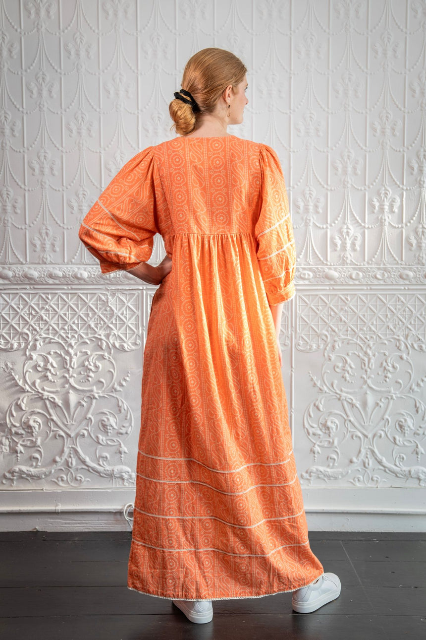 Seema Chomu Kaftan in Coral