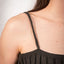 Rib Cami in Washed Black