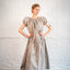 Gaelle Dress in Grey Quill Stripe